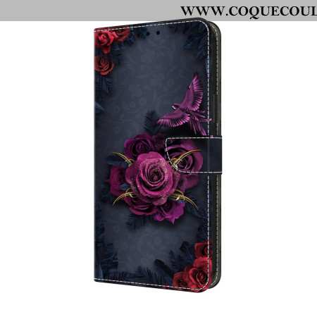 Housse Samsung Galaxy A17 4G / 5G Fleurs Violettes