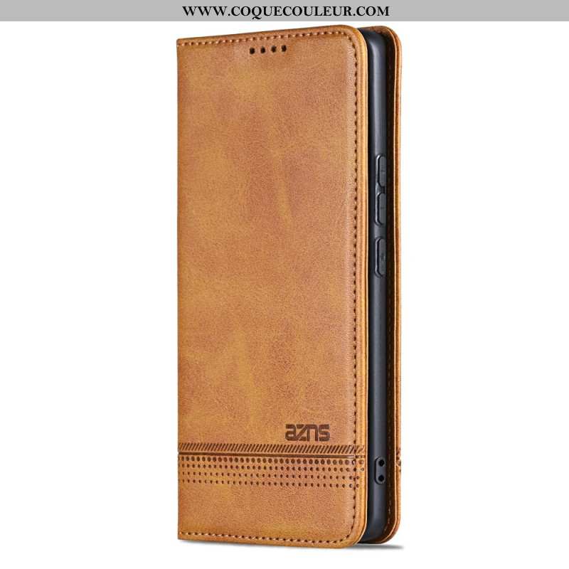 Flip Cover Samsung Galaxy A17 4G / 5G Effet Cuir AZNS
