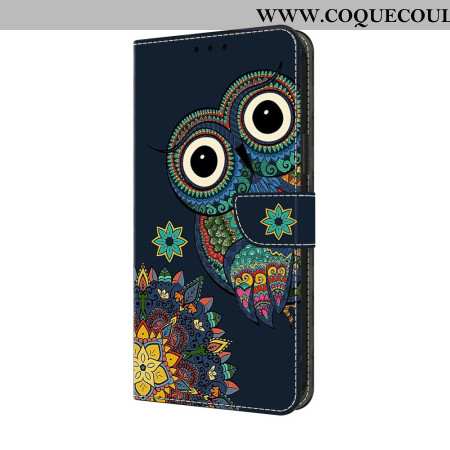 Housse Samsung Galaxy A17 4G / 5G Hibou Mandala