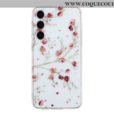 Coque Samsung Galaxy A17 4G / 5G Florale Rouge