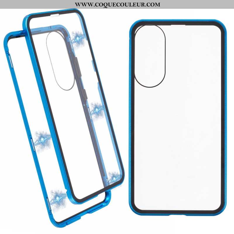 Coque Samsung Galaxy S25 Edge Verre Trempé et Cadre Magnétique
