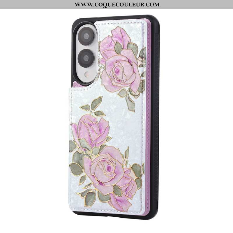 Coque Samsung Galaxy S25 Edge Porte-Cartes Floral