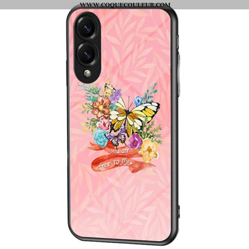 Coque Samsung Galaxy S25 Edge Verre Trempé Papillons