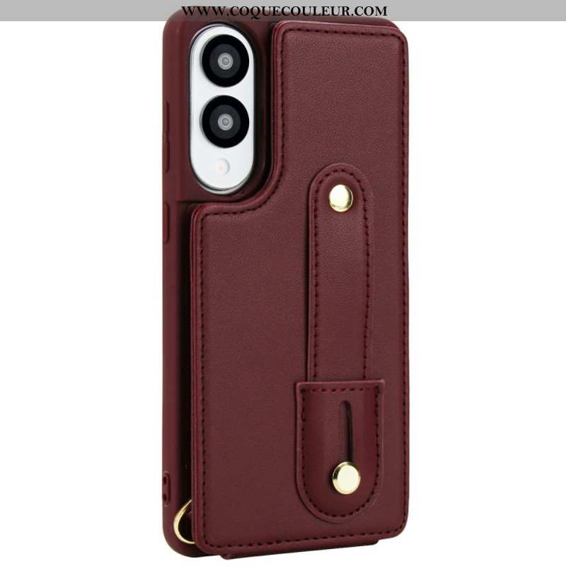 Coque Samsung Galaxy S25 Edge Porte-Cartes avec Sangle et bandoulière