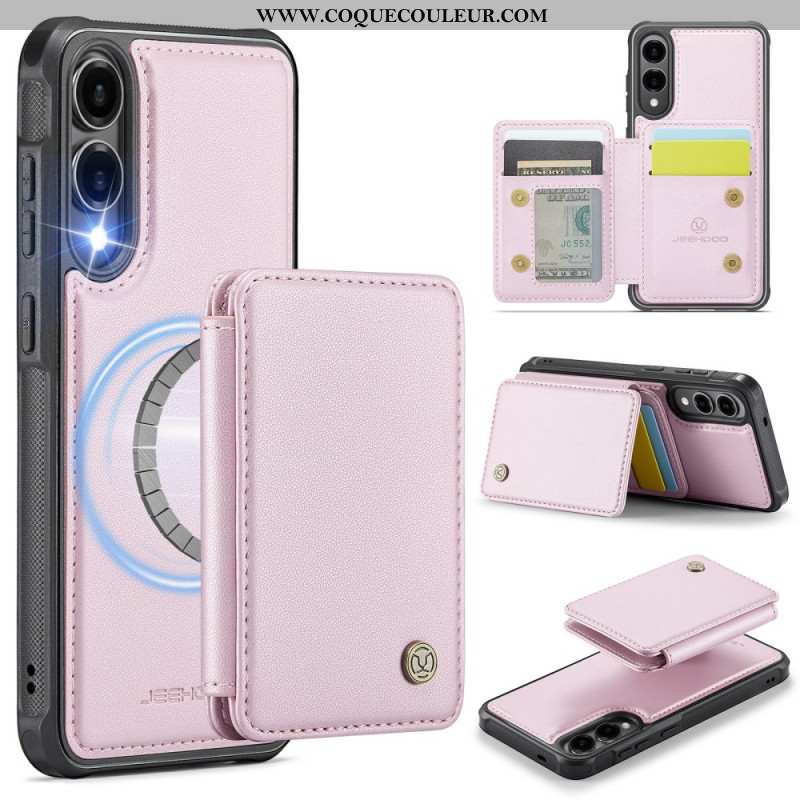 Coque Samsung Galaxy S25 Edge Porte-Cartes Magnétique Détachable JEEHOOD