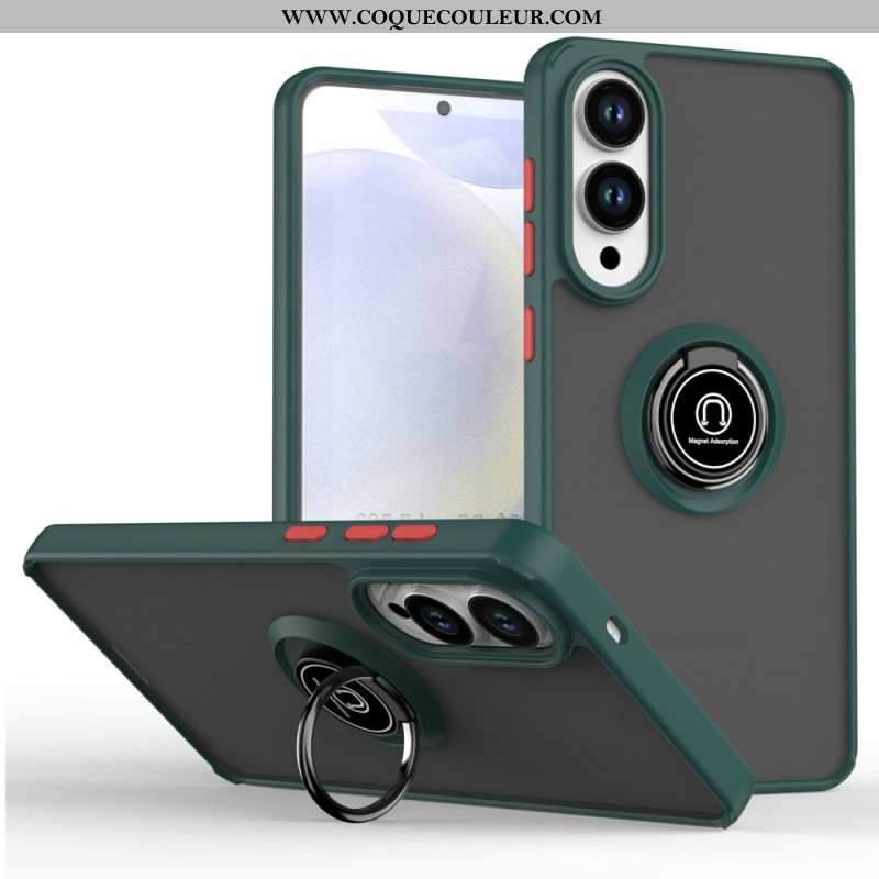 Coque Samsung Galaxy S25 Edge Anneau-Support Antichoc