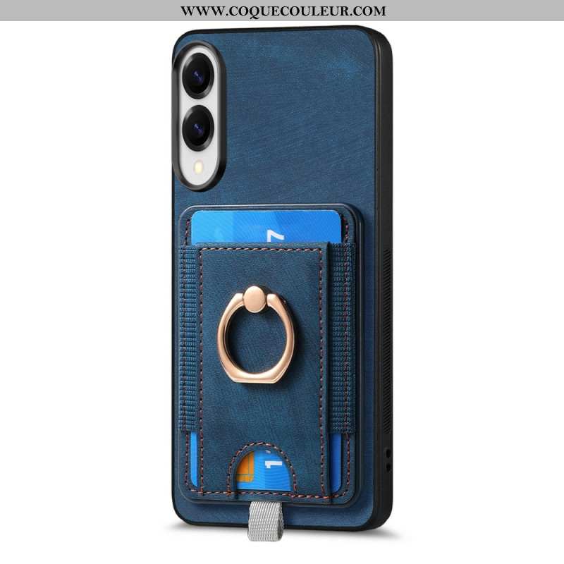 Coque Samsung Galaxy S25 Edge Magnétique avec Porte-cartes Détachable