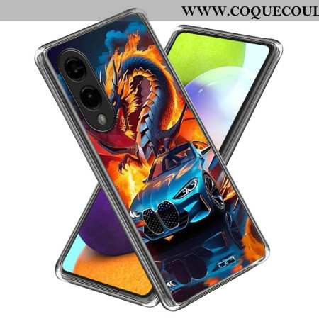Coque Samsung Galaxy S25 Edge Voiture de Sport Dragon