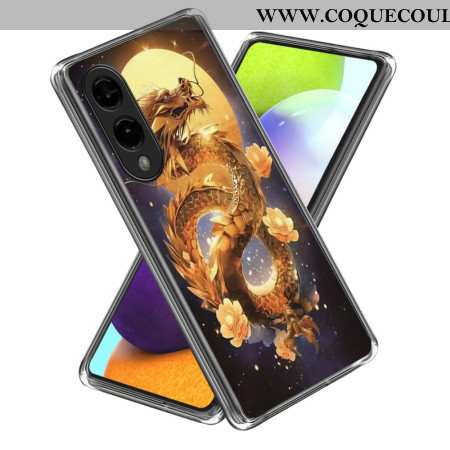 Coque Samsung Galaxy S25 Edge Dragon d'Or