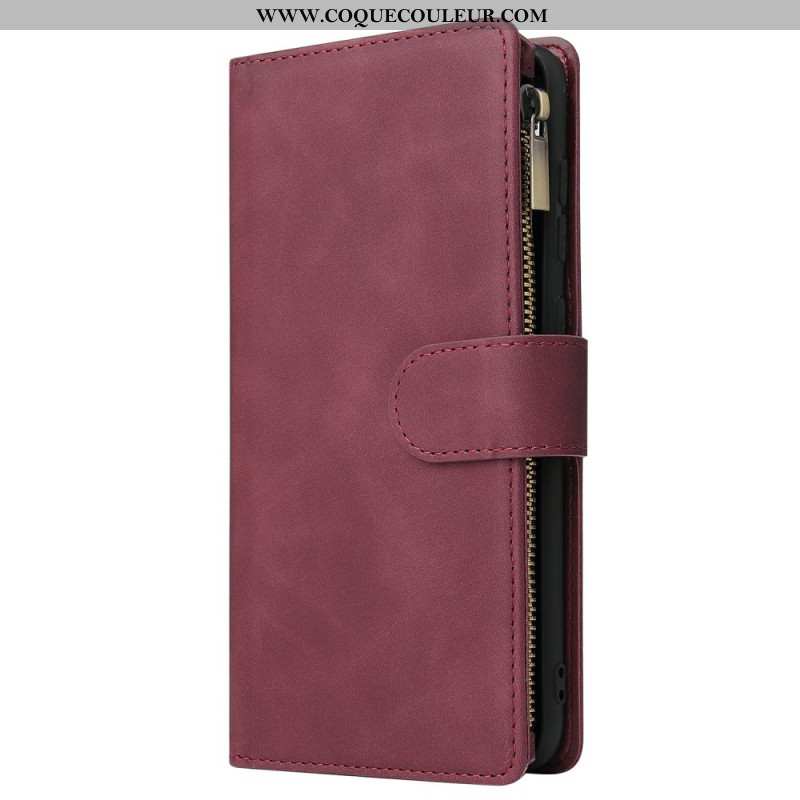 Housse Samsung Galaxy S25 Edge Portefeuille Effet Daim