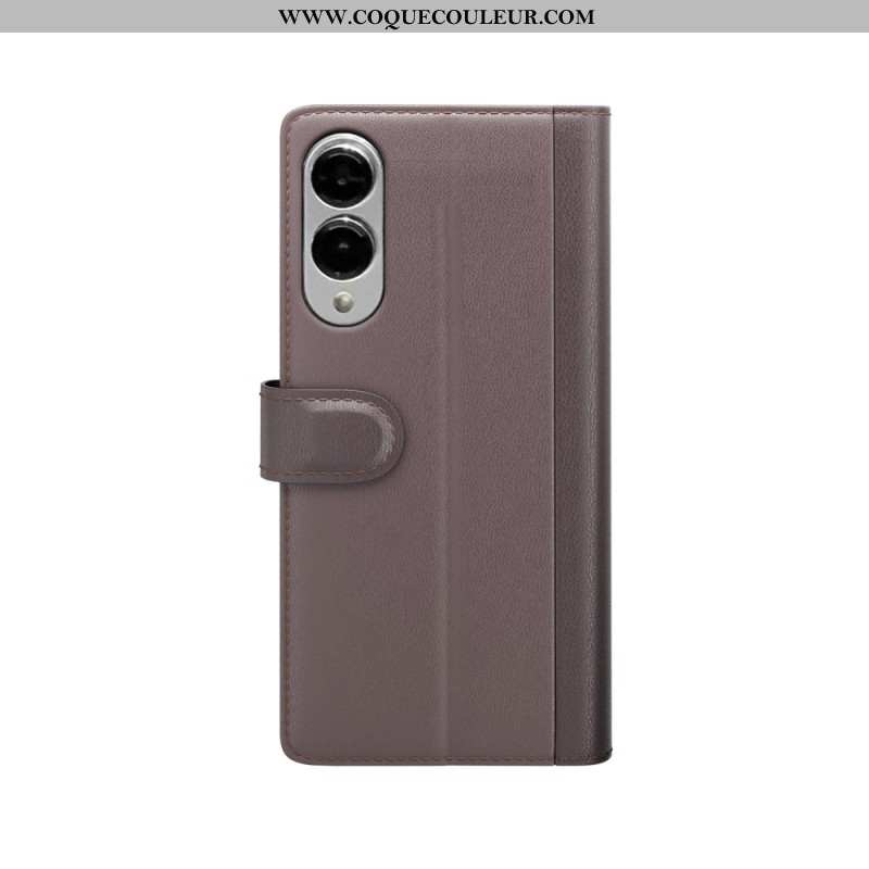 Housse Samsung Galaxy S25 Edge Cuir Véritable