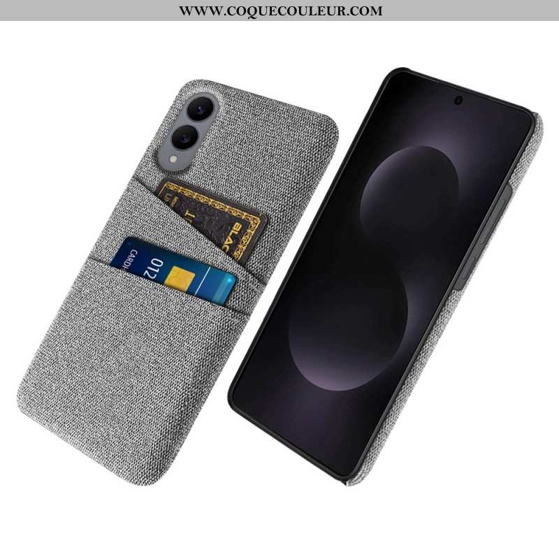 Coque Samsung Galaxy S25 Edge Porte-Cartes Tissu