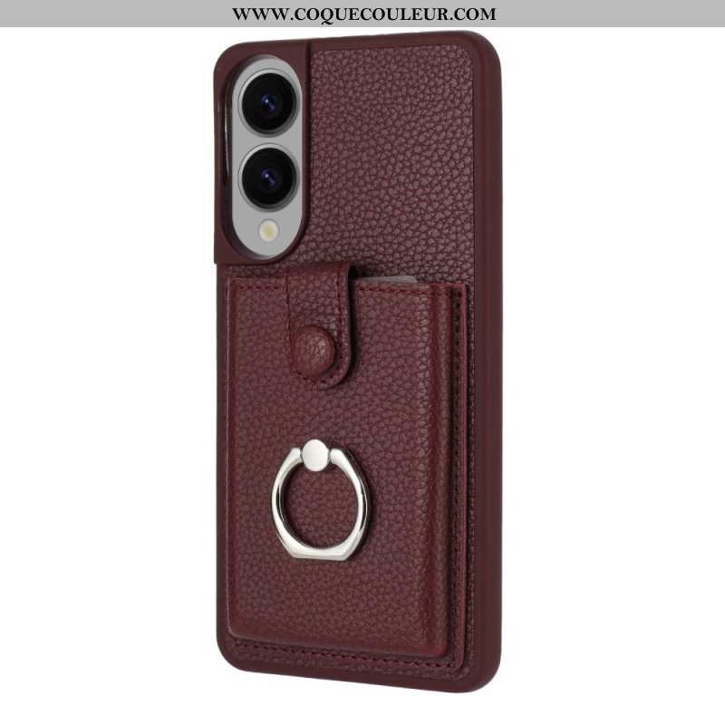 Coque Samsung Galaxy S25 Edge Support-Anneau et Porte-cartes