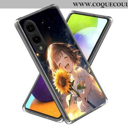 Coque Samsung Galaxy S25 Edge Fille au Tournesol