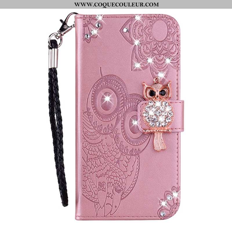 Housse Samsung Galaxy S25 Edge Hibou et Breloque