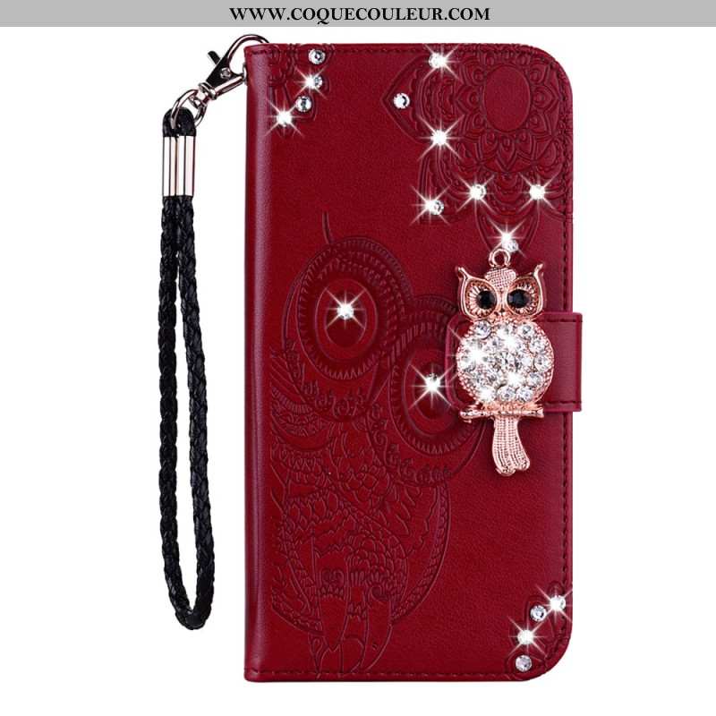 Housse Samsung Galaxy S25 Edge Hibou et Breloque