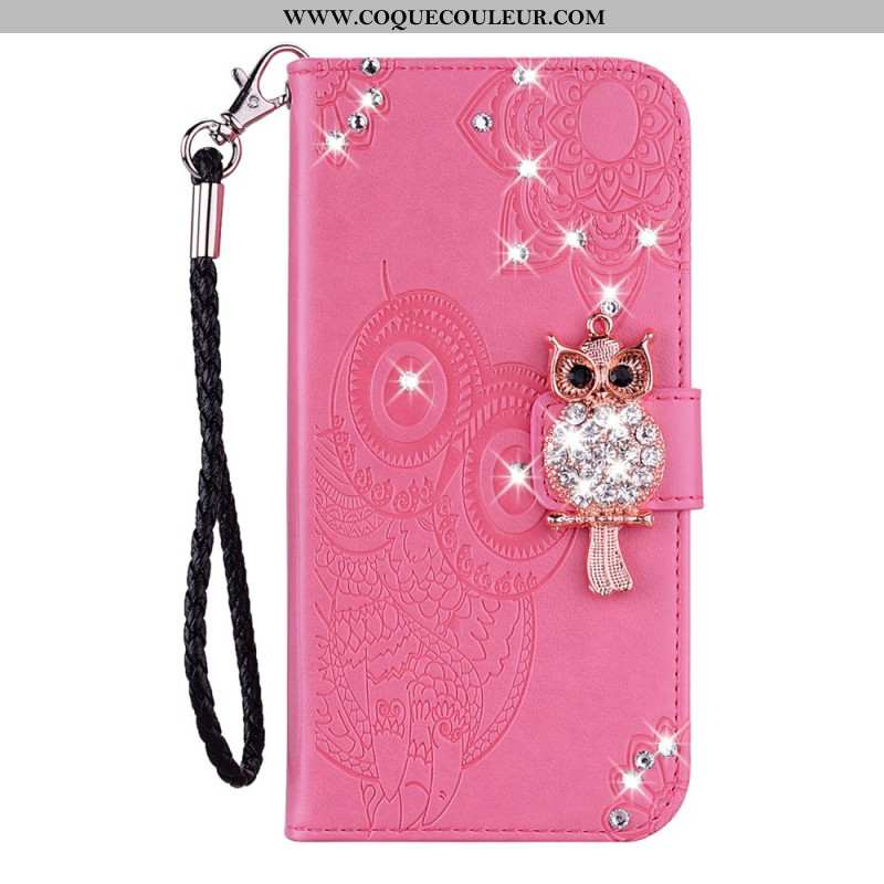 Housse Samsung Galaxy S25 Edge Hibou et Breloque