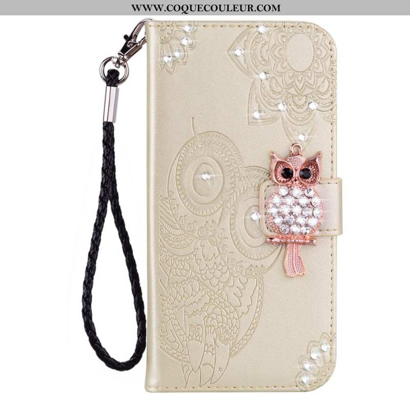 Housse Samsung Galaxy S25 Edge Hibou et Breloque