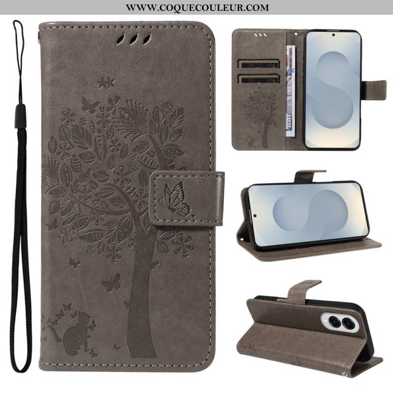 HousseSamsung Galaxy S25 Edge Arbre et Chat