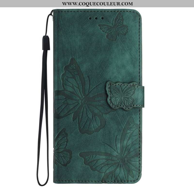 Housse Samsung Galaxy S25 Edge Effet Daim Papillons