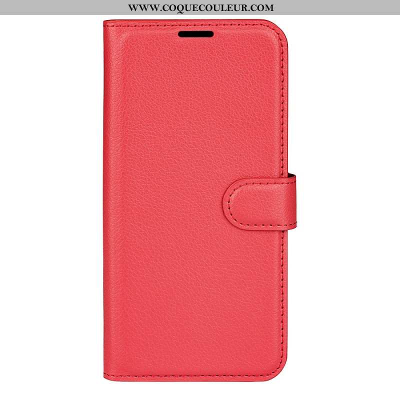 Housse Samsung Galaxy S25 5G Simili Cuir Litchi Classique