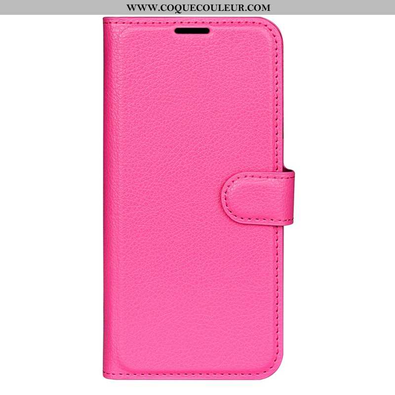 Housse Samsung Galaxy S25 5G Simili Cuir Litchi Classique