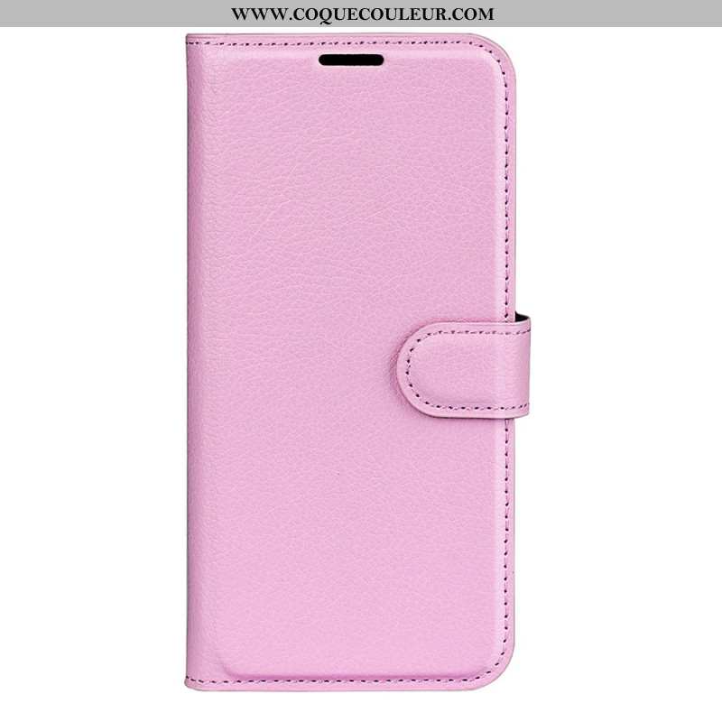 Housse Samsung Galaxy S25 5G Simili Cuir Litchi Classique