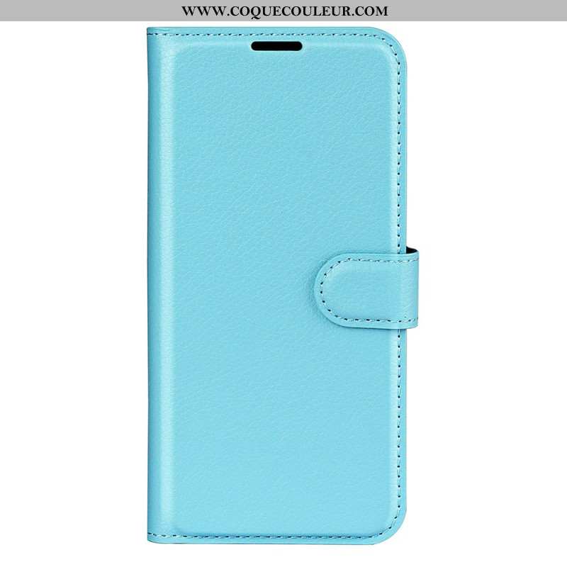 Housse Samsung Galaxy S25 5G Simili Cuir Litchi Classique