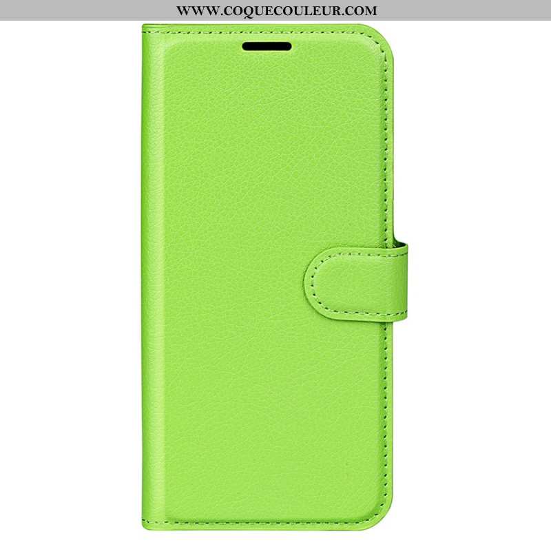 Housse Samsung Galaxy S25 5G Simili Cuir Litchi Classique