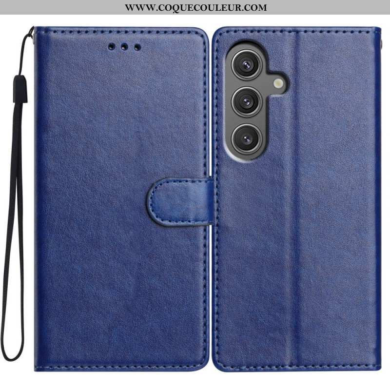 Housse Samsung Galaxy S25 5G Simili Cuir Uni