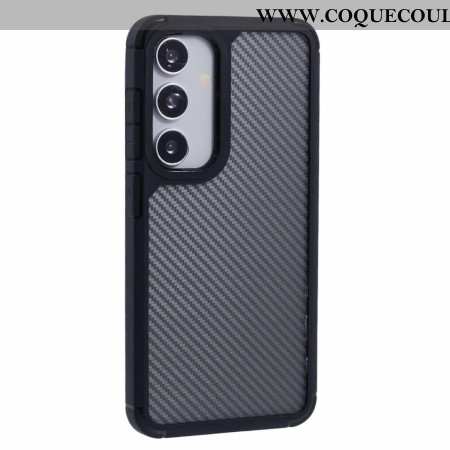Coque Samsung Galaxy S25 5G Translucide Texture Fibre de Carbone