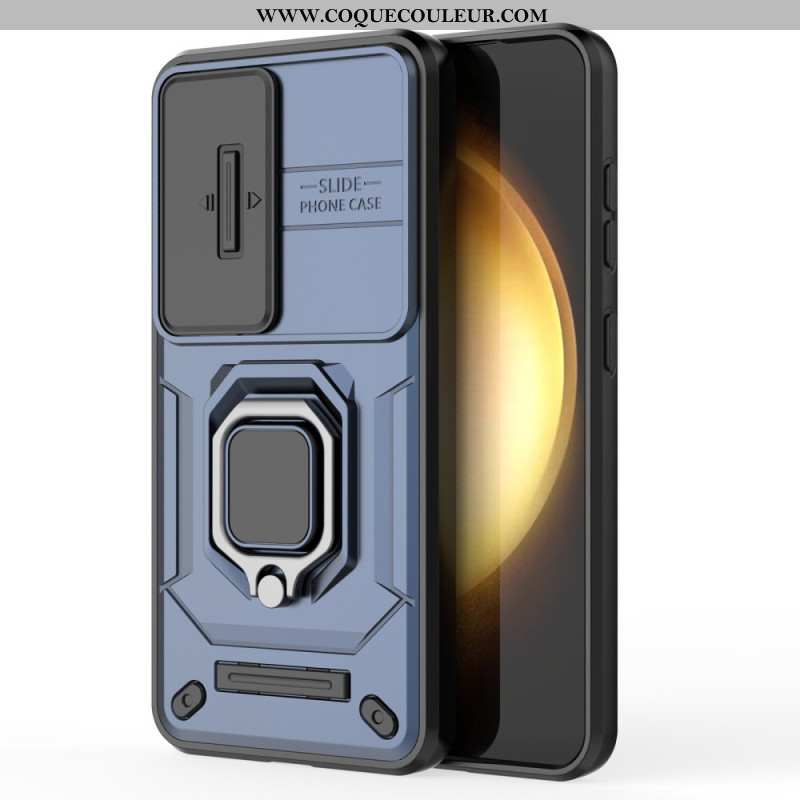 Coque Samsung Galaxy S25 5G Ring Résistante avec Protecteur Caméra
