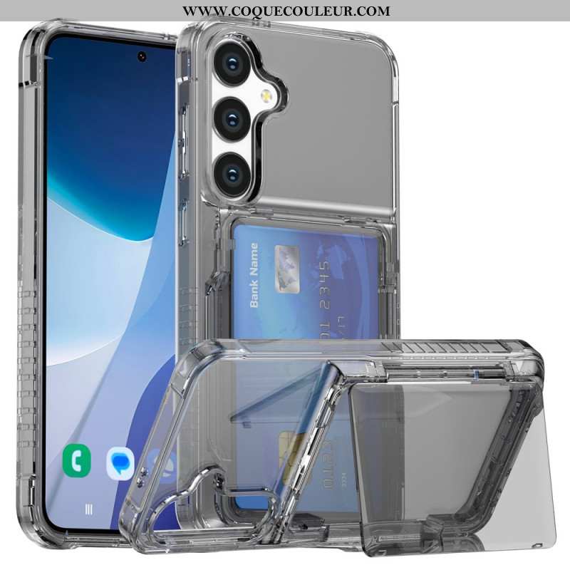 Coque Samsung Galaxy S25 5G Transparente Porte-Cartes Intégré