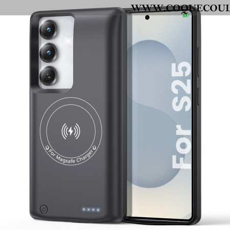Coque Batterie Externe 10000mAh pour Samsung Galaxy S25 / S24 avec Fixation Magnétique