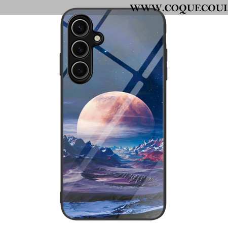 Coque Samsung Galaxy S25 5G Verre Trempé Planète Blanche