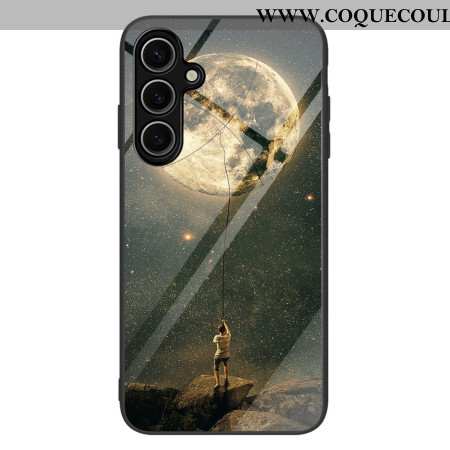 Coque Samsung Galaxy S25 5G Verre Trempé Motif Lunaire