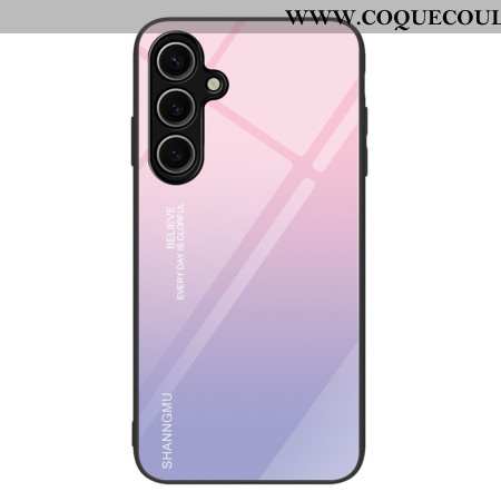Coque Samsung Galaxy S25 5G Verre Trempé Dégradé Rose et Violet