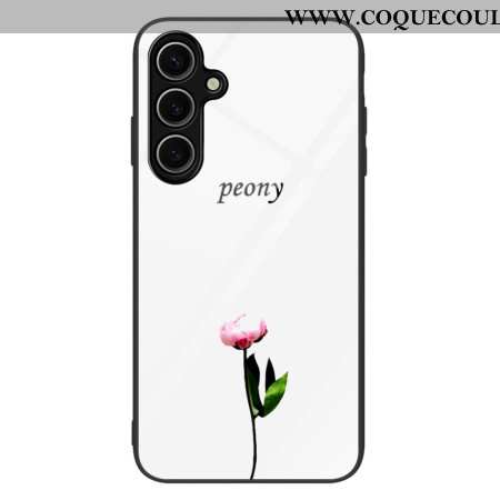 Coque Samsung Galaxy S25 5G Verre Trempé Pivoine