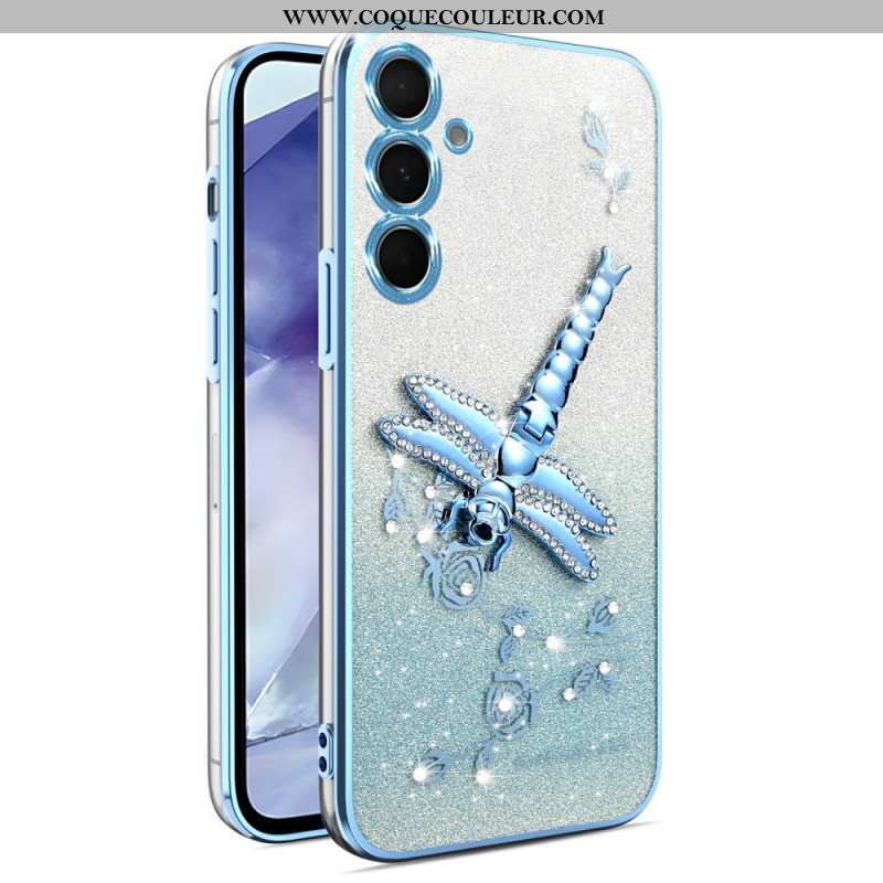 Coque Samsung Galaxy S25 5G avec Support Libellule KADEM