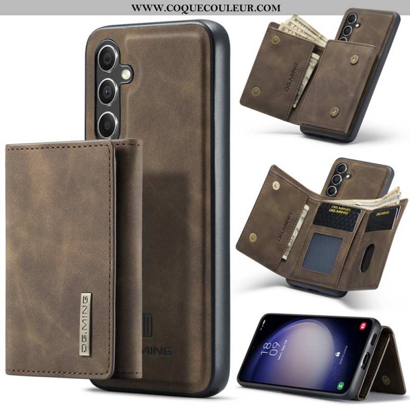 Coque Samsung Galaxy S25 5G Portefeuille Détachable DG.MING