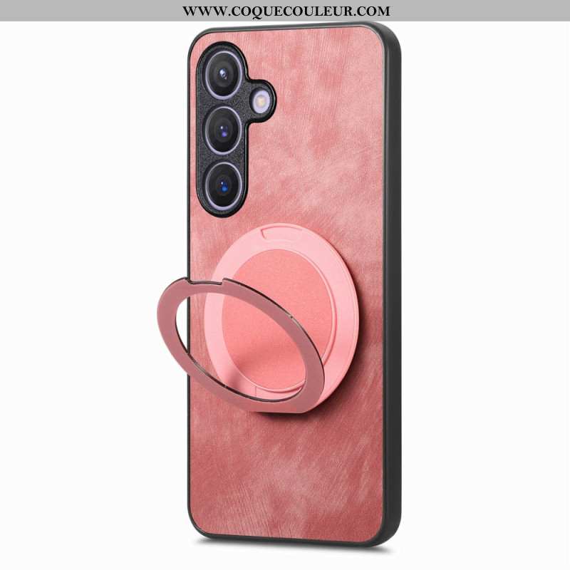 Coque Samsung Galaxy S25 5G Compatible avec MagSafe Effet Daim Vintage