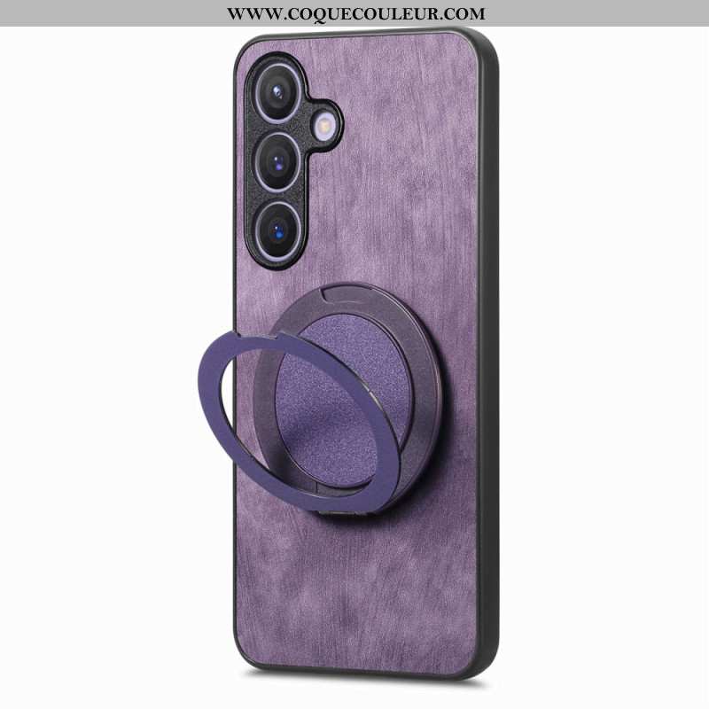 Coque Samsung Galaxy S25 5G Compatible avec MagSafe Effet Daim Vintage