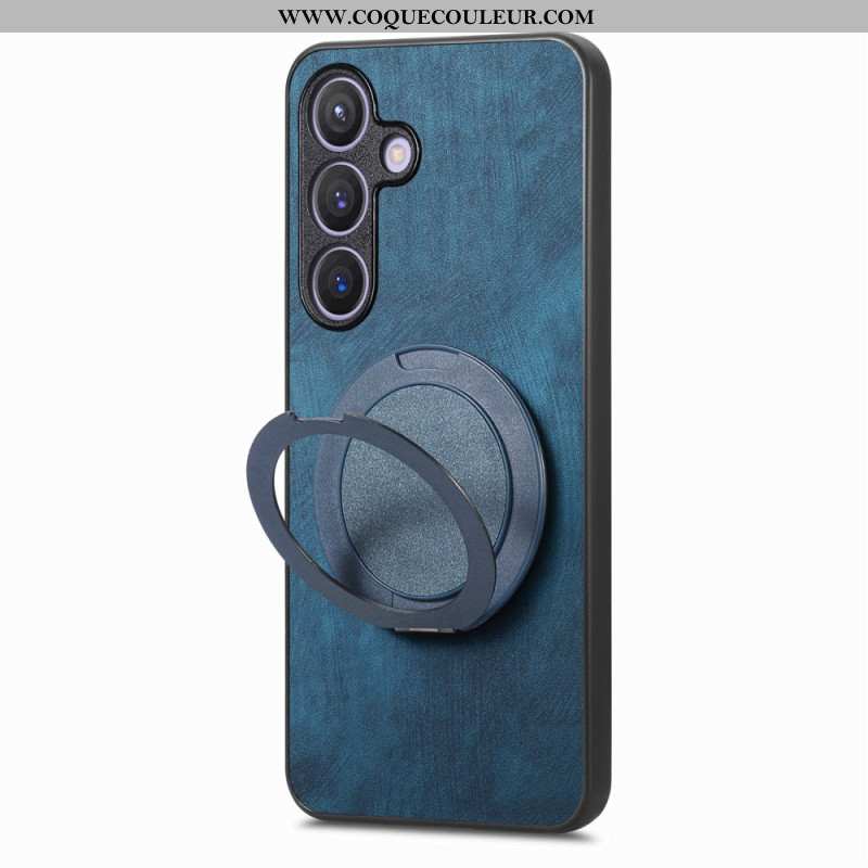 Coque Samsung Galaxy S25 5G Compatible avec MagSafe Effet Daim Vintage