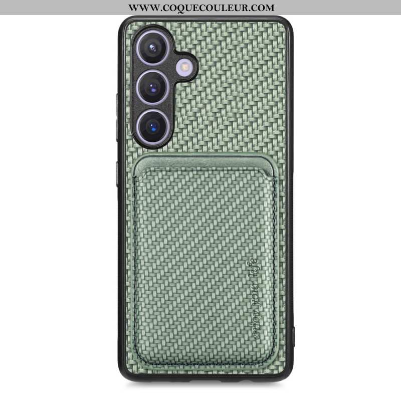 Coque Samsung Galaxy S25 5G Porte-Cartes Magnétique Détachable