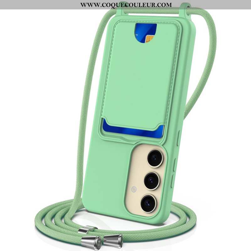 Coque à Cordon Samsung Galaxy S25 5G Silicone Liquide