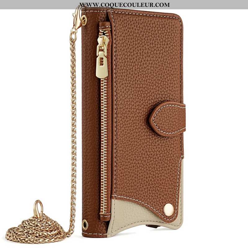 Housse Samsung Galaxy S25 5G Miroir et Chaîne