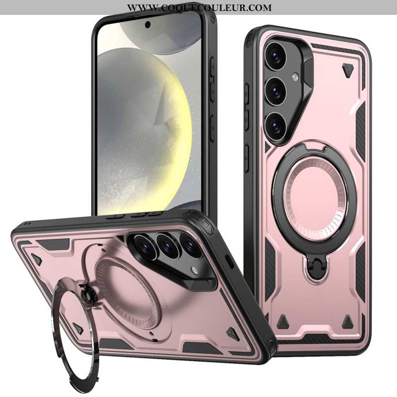 Coque Samsung Galaxy S25 Compatible MagSafe Protection Militaire et Support