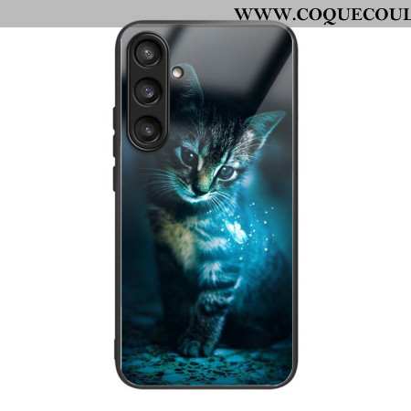 Coque Samsung Galaxy S25 5G Verre Trempé Motif Chat