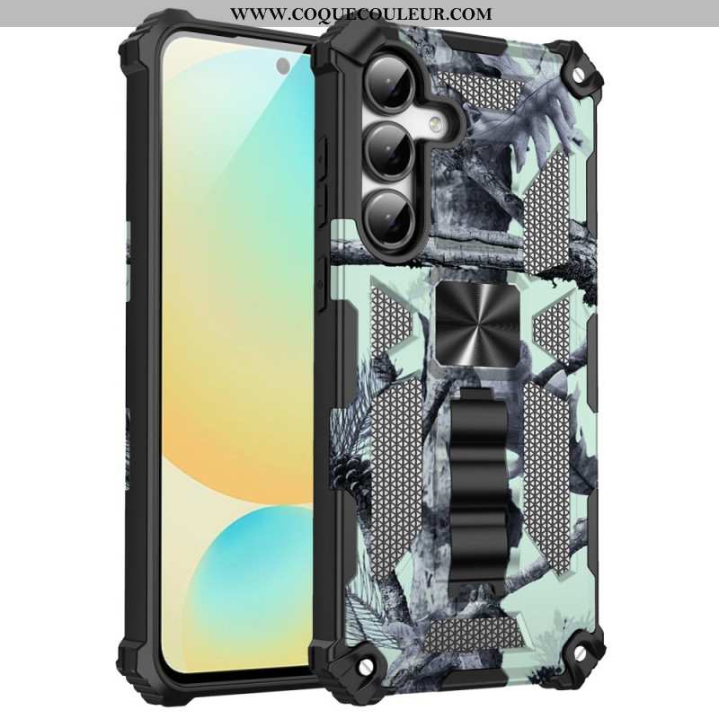 Coque Samsung Galaxy S25 FE Design Camouflage avec Support
