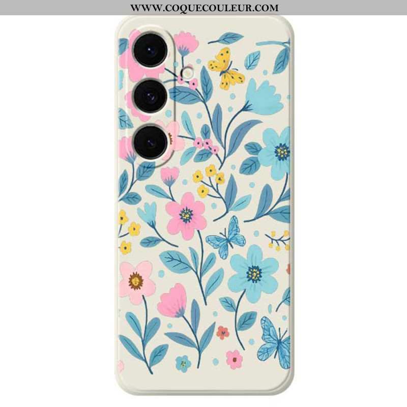 Coque Samsung Galaxy S25 FE Silicone Floralie